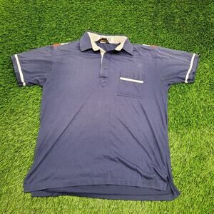 Vintage 90s Van-Heusen MOD Polo Shirt Large 22x28 Sun-Faded